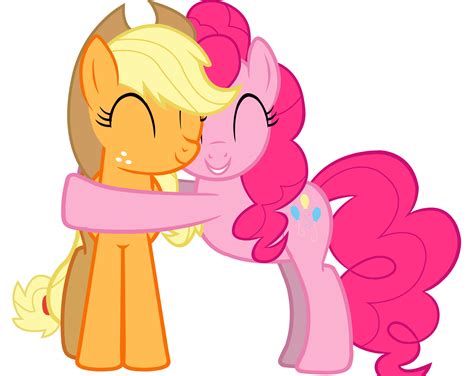 applejack and pinkie pie